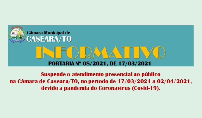 Atendimento presencial suspenso