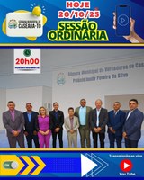 Câmara de Caseara Convida População para Sessão Ordinária Nesta Segunda-feira