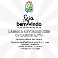 Mensagem do Presidente da Câmara Municipal de Caseara